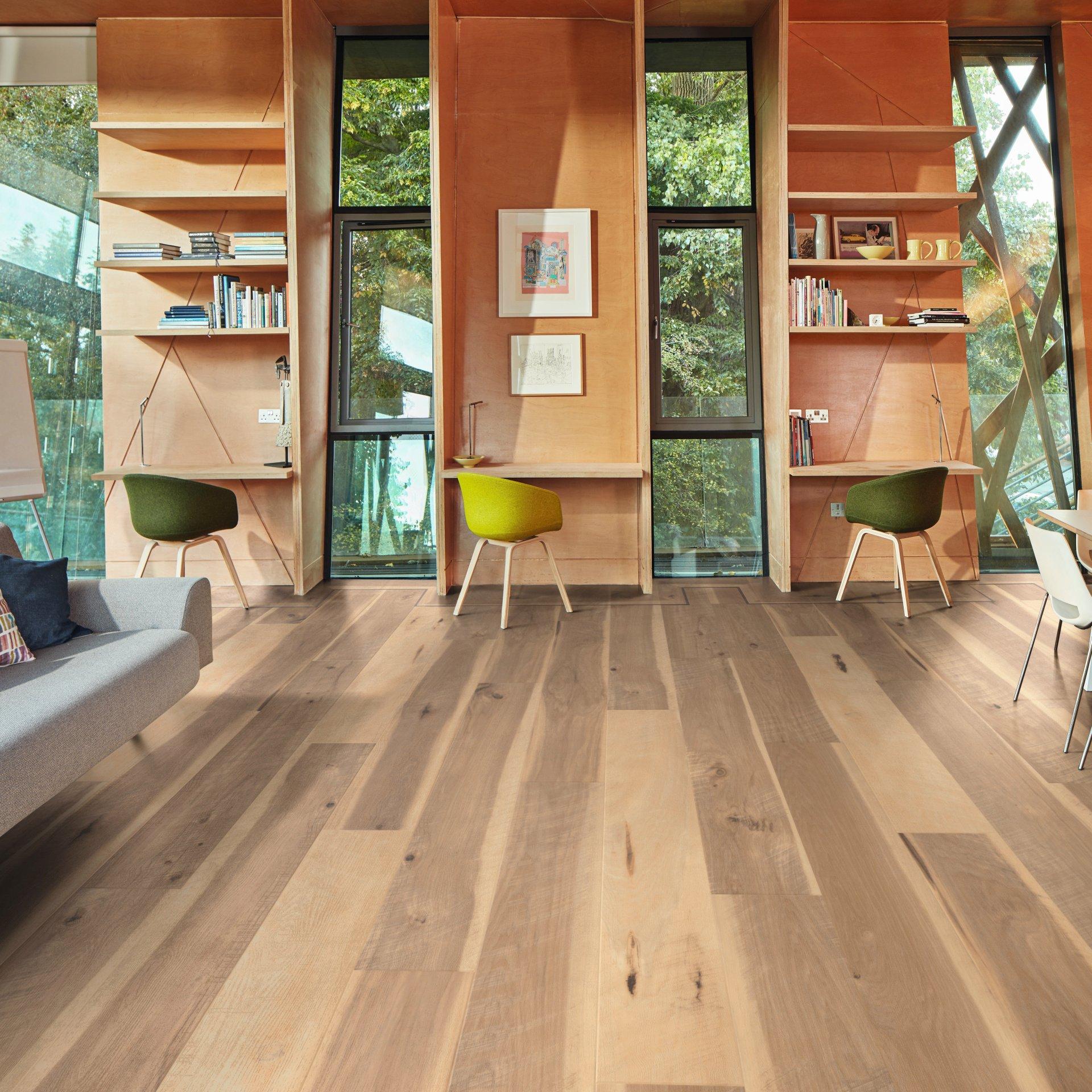 UNAFloors FORM™ open-plan living application — residential space